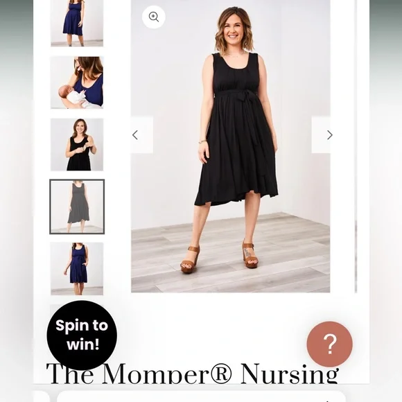 Dark mustard color latched mama Momper nursing romper fits sizes - Picture 5 of 6